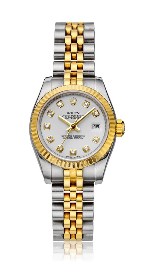 two toned rolex women's